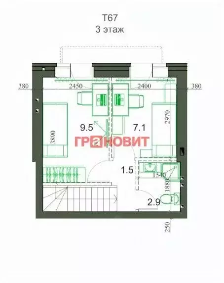 Таунхаус в Новосибирская область, Новосибирский район, Мичуринский ... - Фото 1