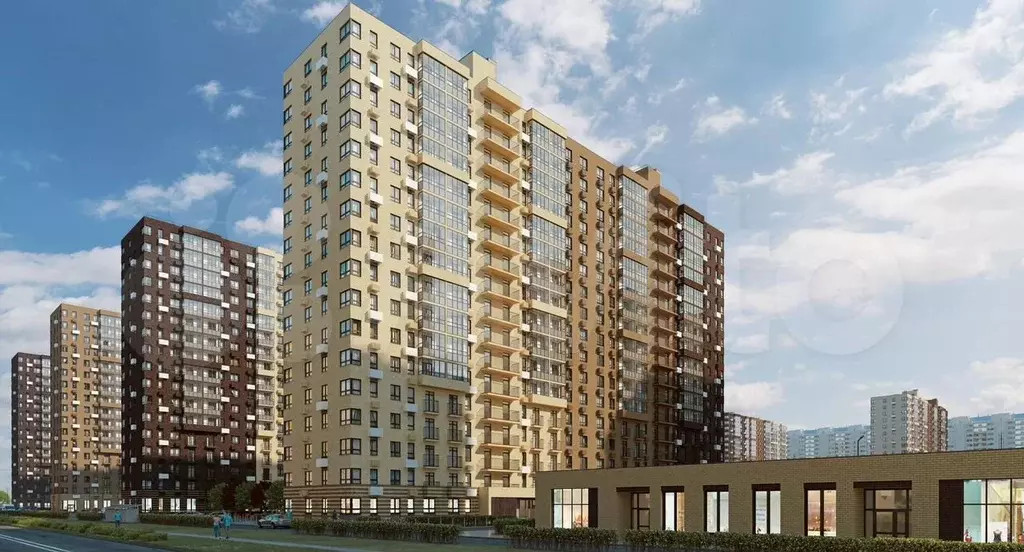 1-к. квартира, 39,4 м, 15/17 эт. - Фото 1