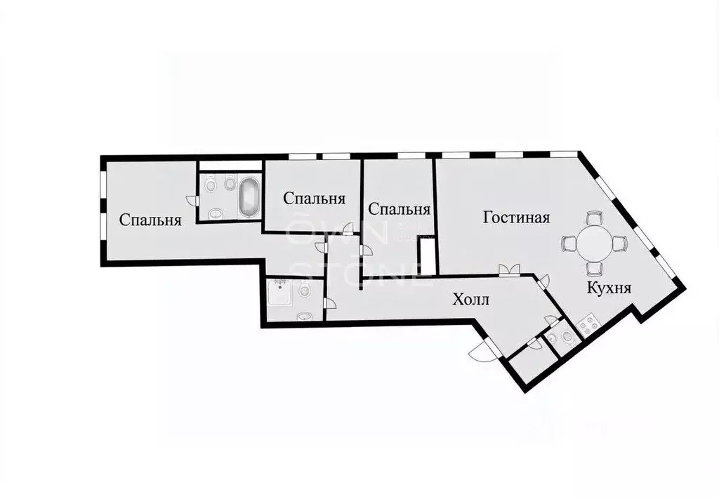 4-к кв. Москва Цветной бул., 16/1 (165.0 м) - Фото 2