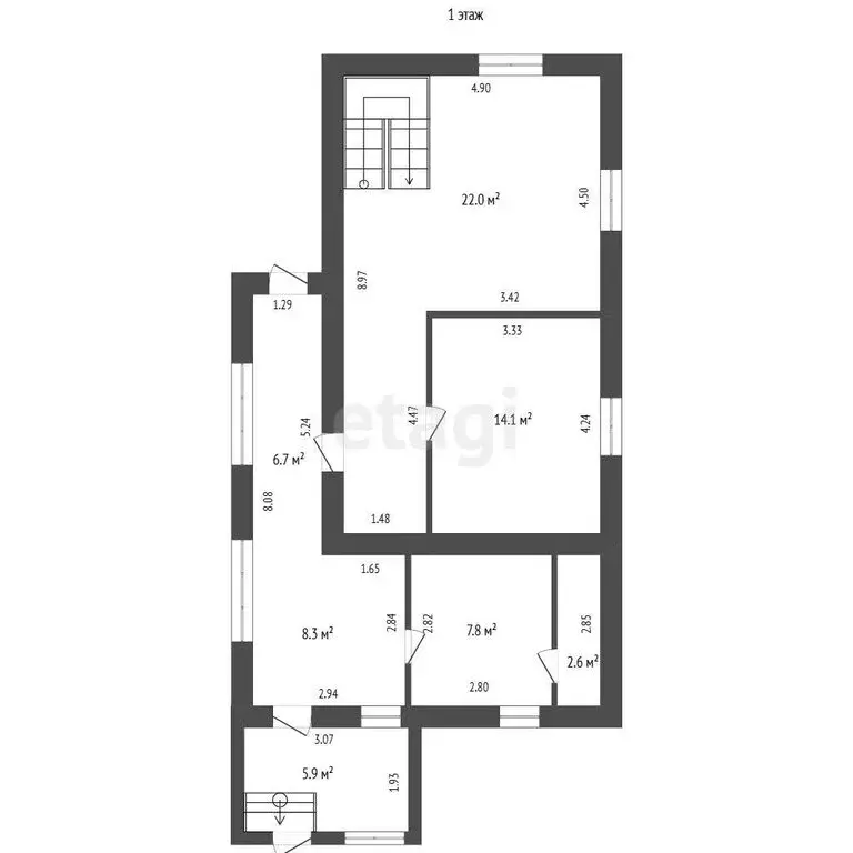 Дом в деревня Патрушева, Трактовая улица (156.8 м) - Фото 1