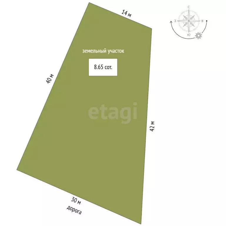 Участок в Крым, Ленинский район, Семисотское с/пос, с. Каменское ул. ... - Фото 2