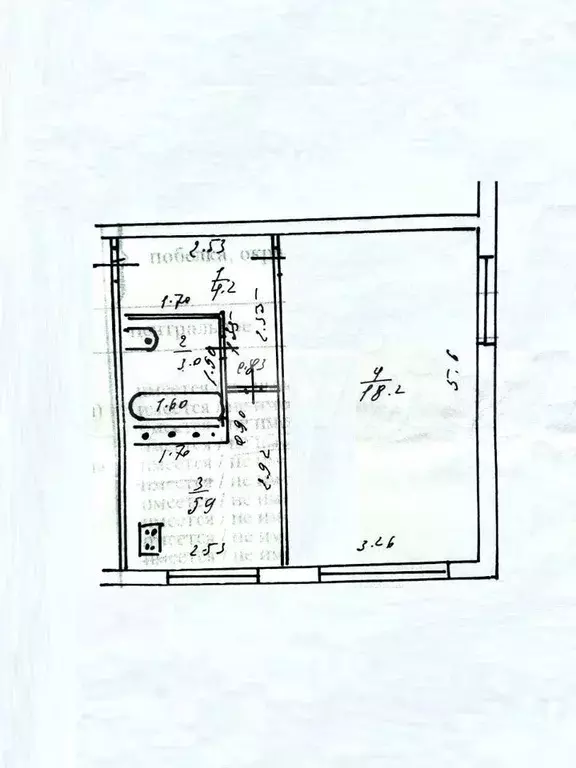 1-к. квартира, 31,4 м, 1/5 эт. - Фото 0