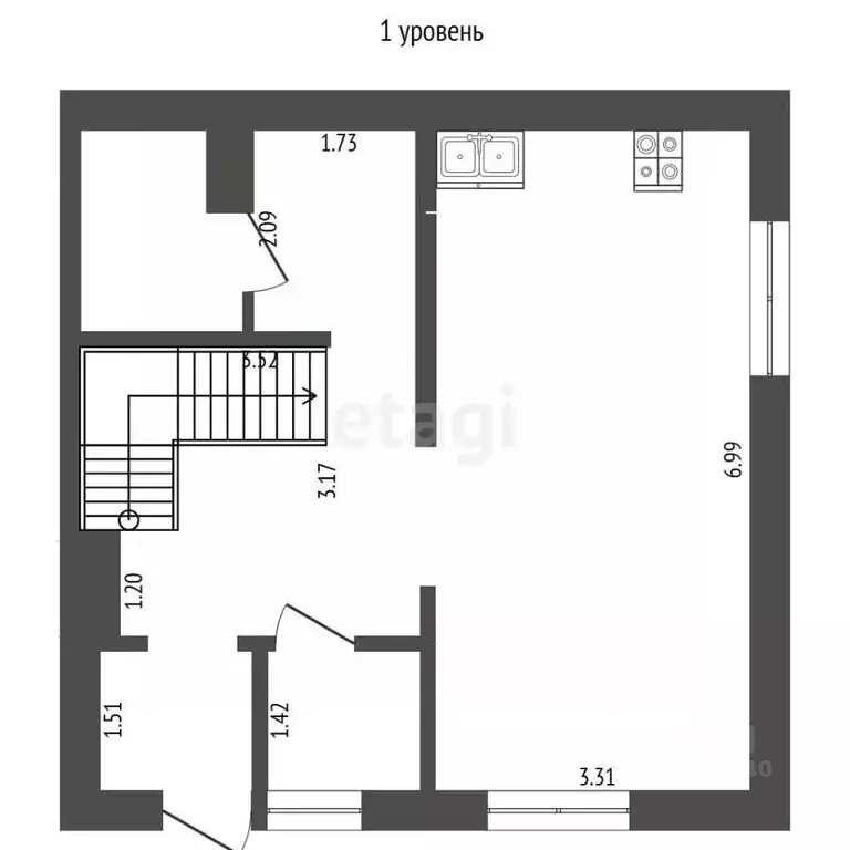 3-к кв. Тюменская область, Тюмень ул. Ю.-Р.Г. Эрвье, 24к2 (88.0 м) - Фото 2