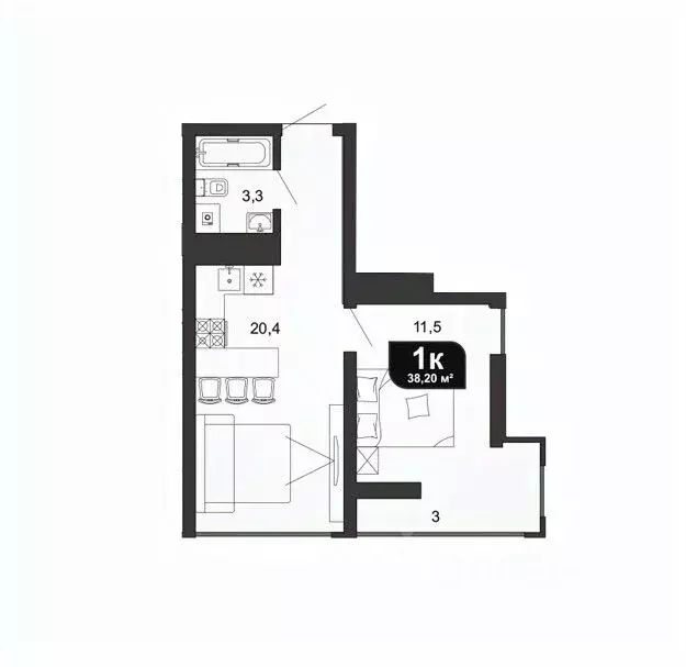 1-к кв. Краснодарский край, Сочи Бытха мкр, ул. Ясногорская, 16/6к4 ... - Фото 1