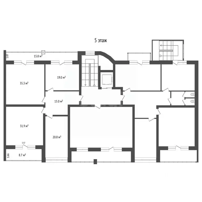 Офис в Тюменская область, Тюмень ул. Малыгина, 59 (121 м) - Фото 1