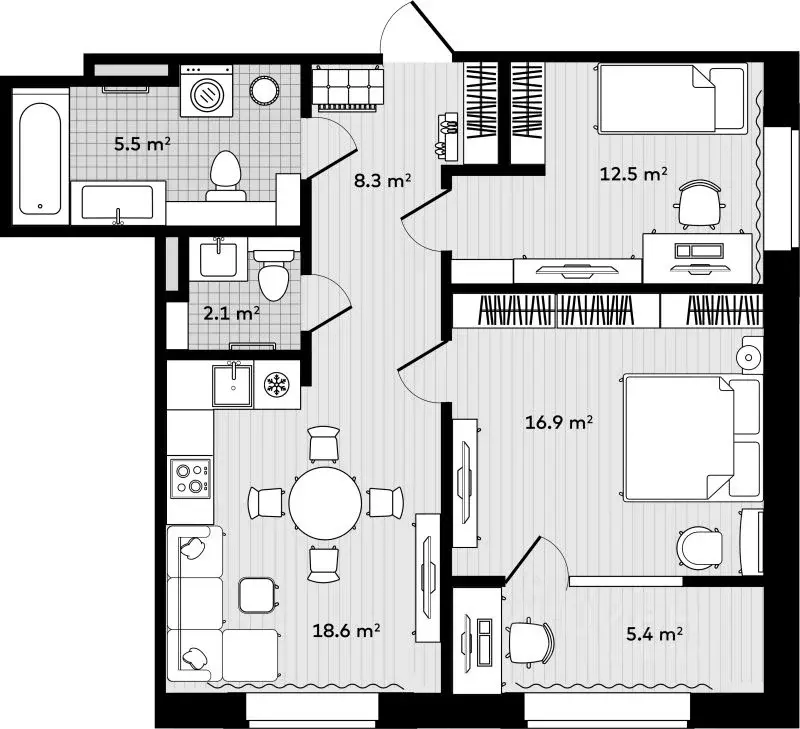 3-к кв. Приморский край, Надеждинский район, с. Вольно-Надеждинское  ... - Фото 1