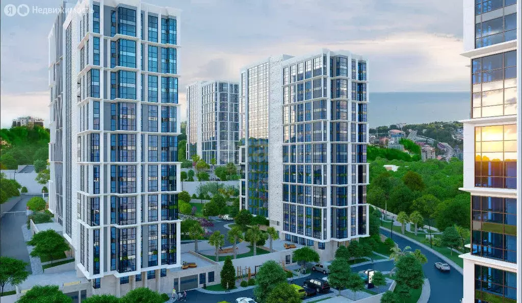 Квартира-студия: Сочи, микрорайон Бытха, Ясногорская улица, 16/6к3 ... - Фото 1