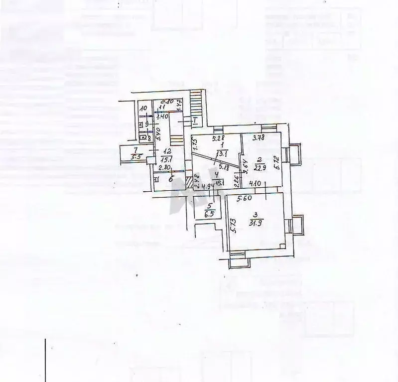 Офис в Москва Студенческая ул., 44/28 (60 м) - Фото 1
