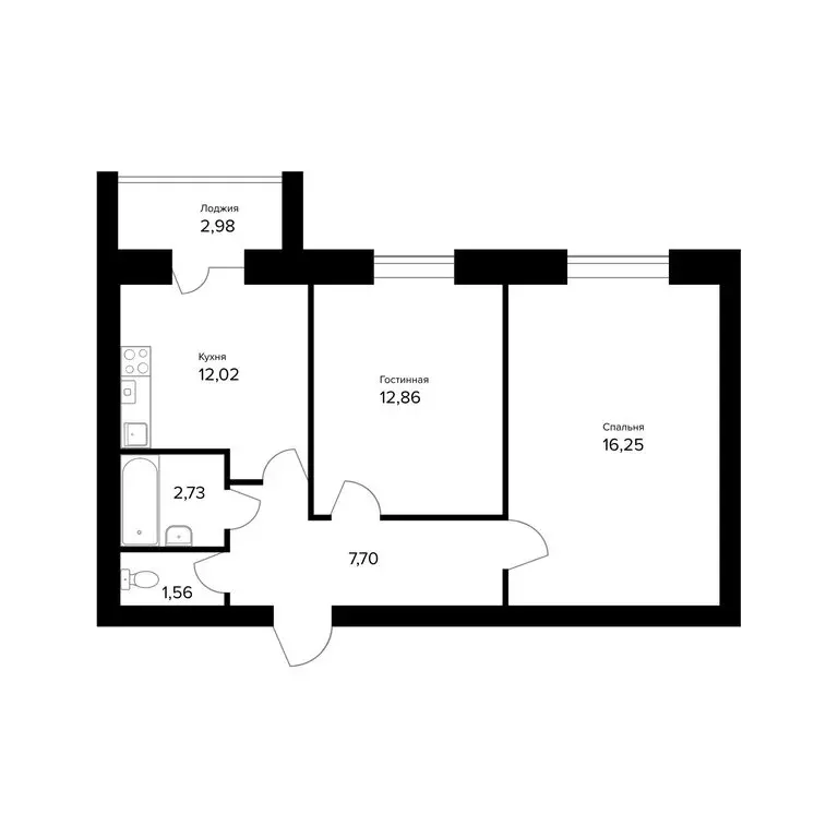 2-комнатная квартира: Ярославль, улица Александра Додонова, 10к3 ... - Фото 0