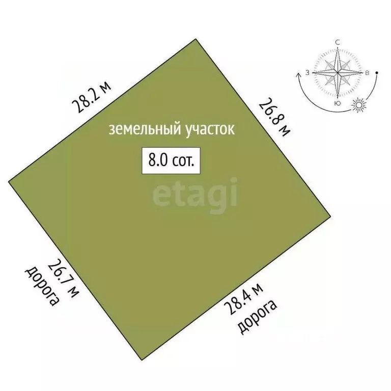 Участок в Ростовская область, Аксайский район, Старочеркасская ст-ца ... - Фото 2