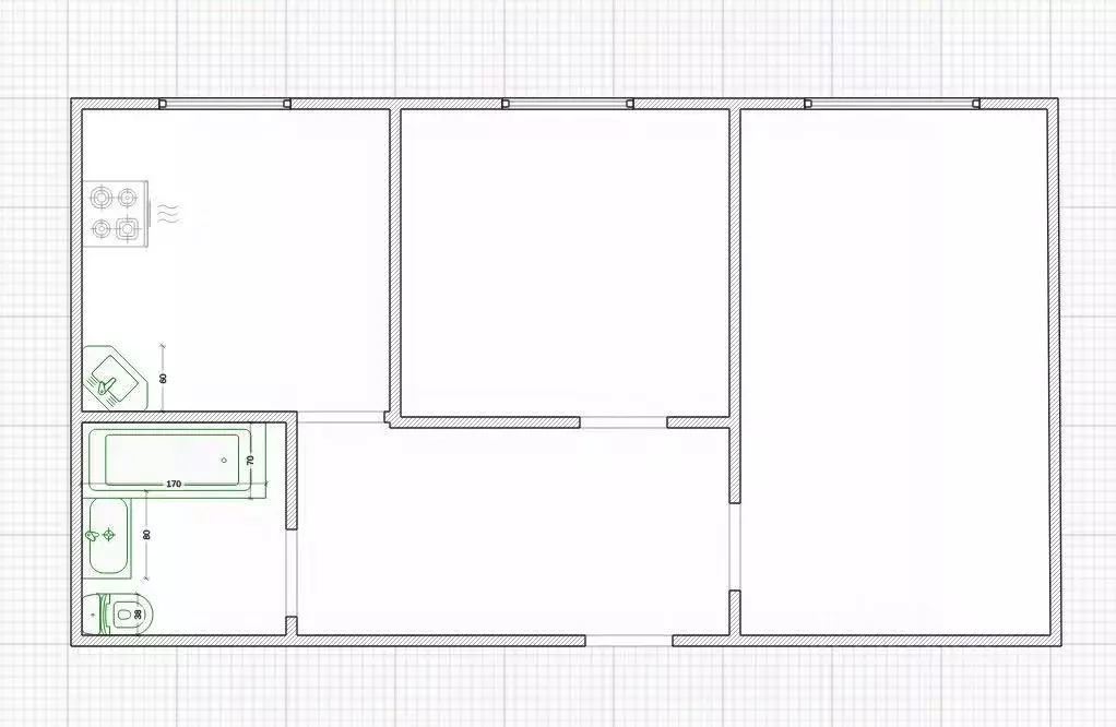 2-к кв. Костромская область, Кострома Венеция мкр, 56 (44.0 м) - Фото 1