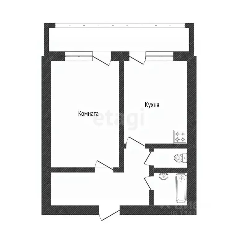 1-к кв. Белгородская область, Белгород просп. Богдана Хмельницкого, ... - Фото 2