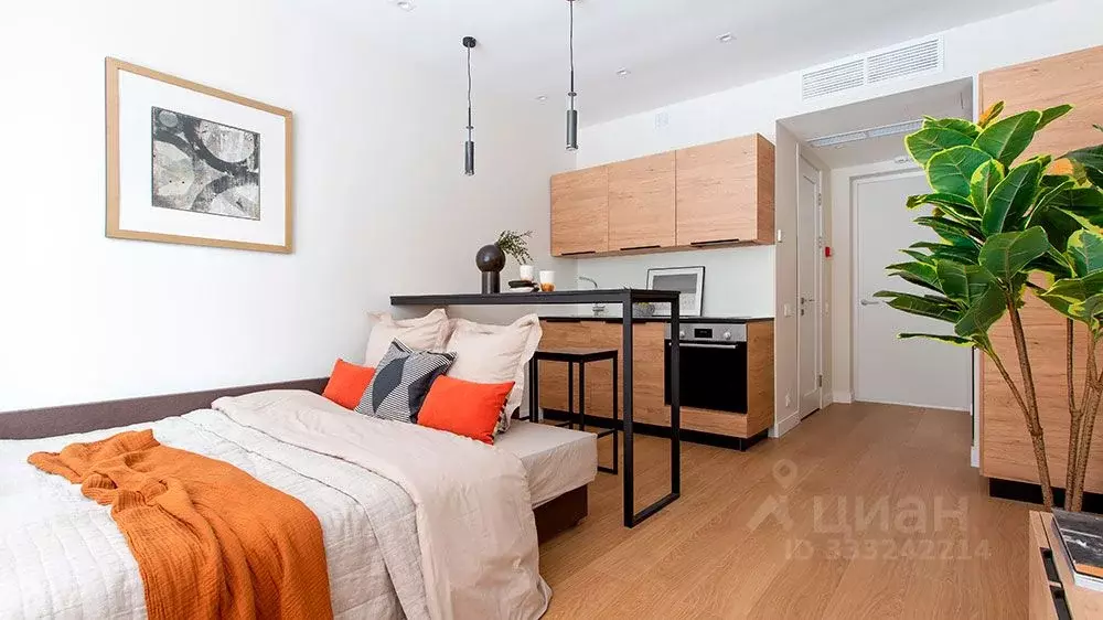 Студия Москва Автозаводская ул., 23Бк2 (22.0 м) - Фото 1