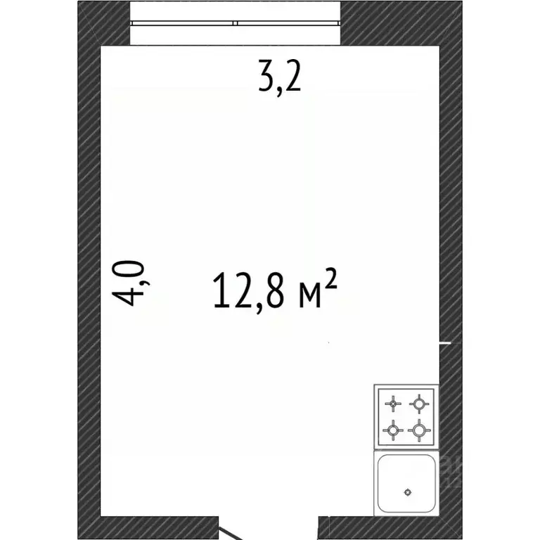 Комната Белгородская область, Белгород ул. Костюкова, 11 (15.0 м) - Фото 1