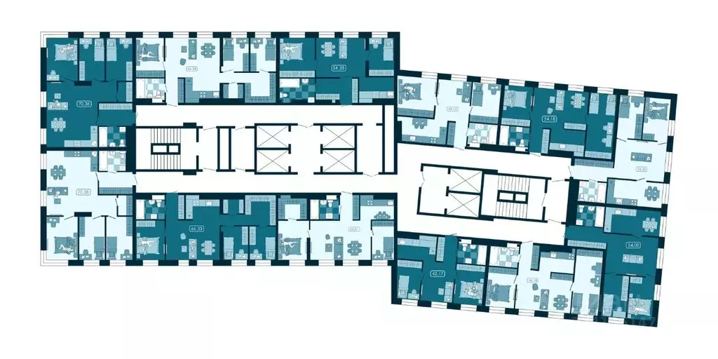 4-к кв. Приморский край, Владивосток ул. Борисенко (70.38 м) - Фото 2