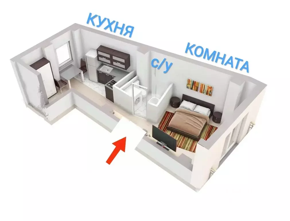 1-к кв. Нижегородская область, с. Дивеево ул. Мира, 9 (30.0 м) - Фото 1