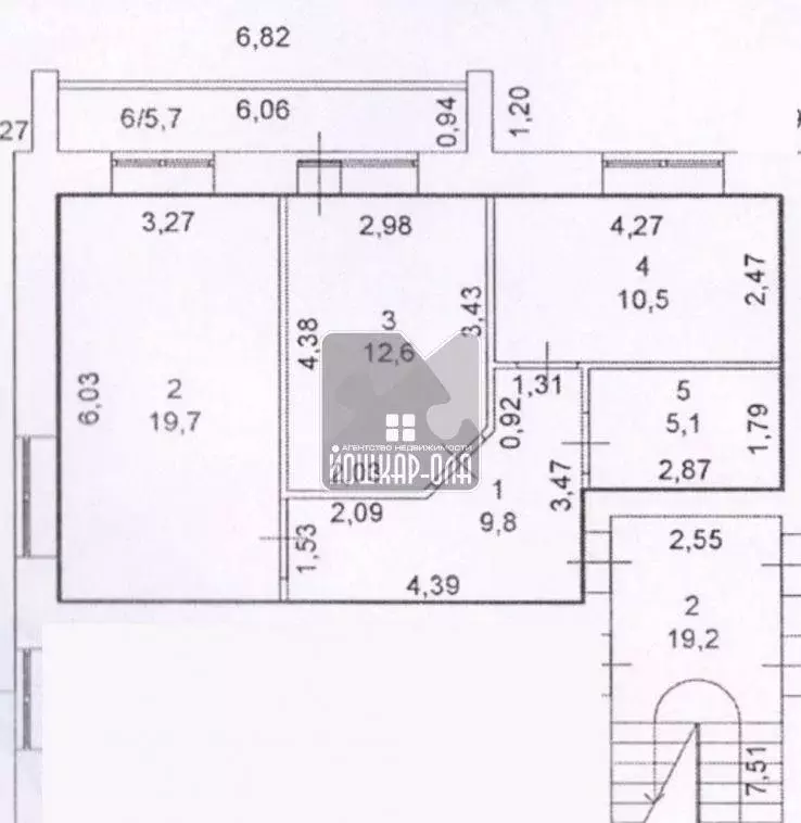 2-комнатная квартира: Республика Марий Эл, городской округ Йошкар-Ола, ... - Фото 1