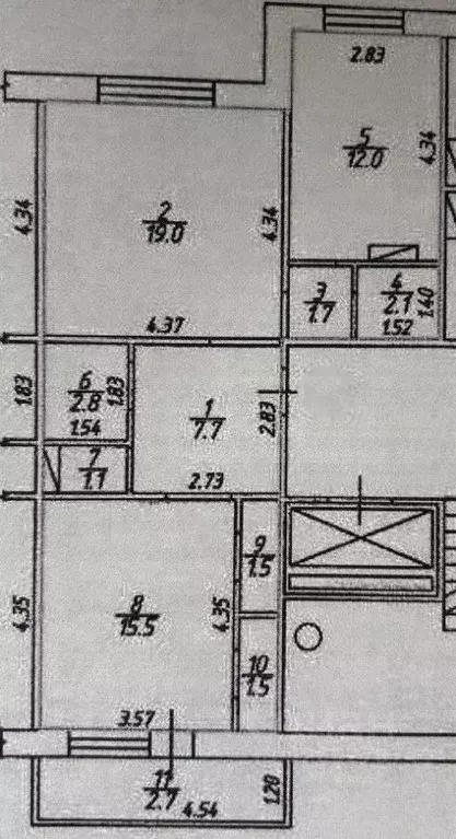 2-к кв. Омская область, Омск бул. Архитекторов, 15 (64.9 м) - Фото 2