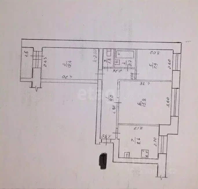 3-к кв. Забайкальский край, Чита ул. Металлистов, 21 (57.7 м) - Фото 2