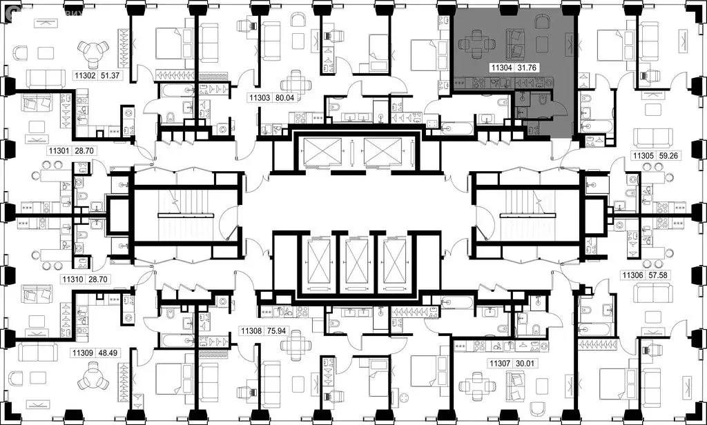 Квартира-студия: Москва, ЗАО, Можайский район (31.76 м) - Фото 1