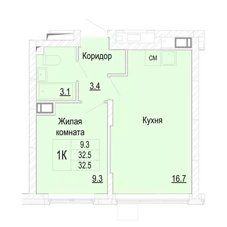 1-к кв. Нижегородская область, Нижний Новгород Новая Кузнечиха жилой ... - Фото 0