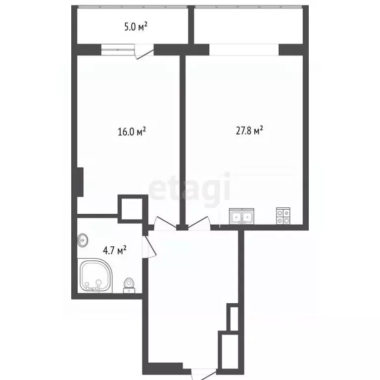 2-к кв. Крым, Ялта ул. Ореховая, 23А (60.5 м) - Фото 2