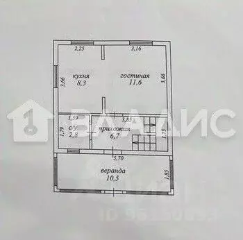 Дом в Карелия, Пряжинский район, Крошнозерское с/пос, д. Котчура, 2-й ... - Фото 2