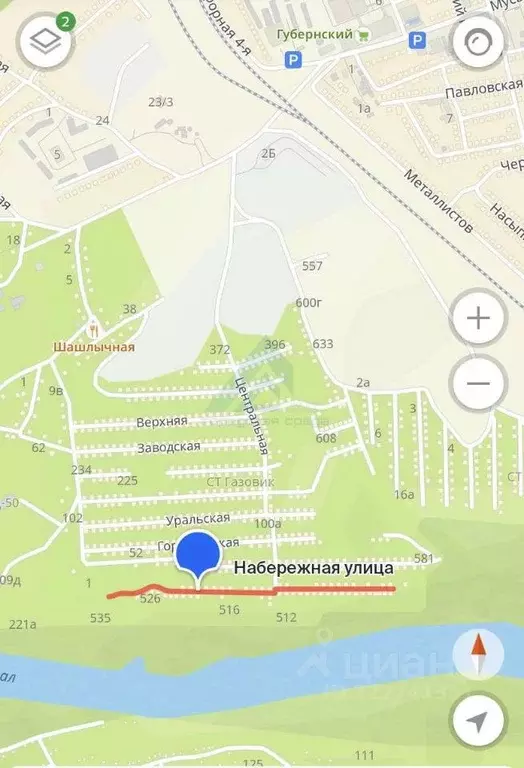 Участок в Оренбургская область, Оренбург Газовик СНТ, ул. Набережная ... - Фото 2