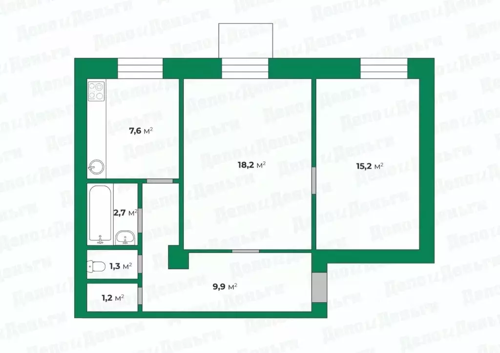 2-к кв. Кировская область, Киров ул. Ленина, 121 (56.1 м) - Фото 0