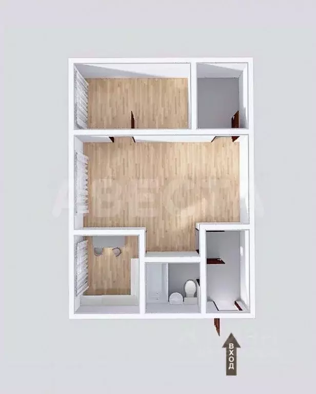 2-к кв. Омская область, Омск Московка мкр, ул. Ишимская, 14А (41.6 м) - Фото 2