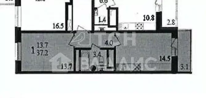 1-к кв. Московская область, Мытищи просп. Астрахова, 10 (36.7 м) - Фото 2