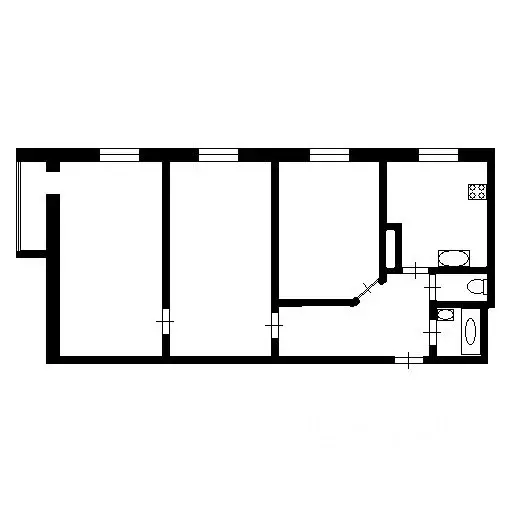 3-к кв. Санкт-Петербург Парашютная ул., 12 (67.0 м) - Фото 1