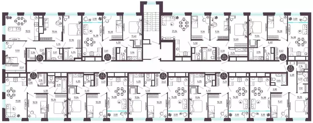 3-к кв. Тульская область, Тула ул. Купцов Гречихиных (70.87 м) - Фото 1