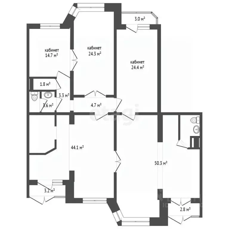 Офис в Тюменская область, Тюмень ул. Сакко, 30 (172 м) - Фото 2