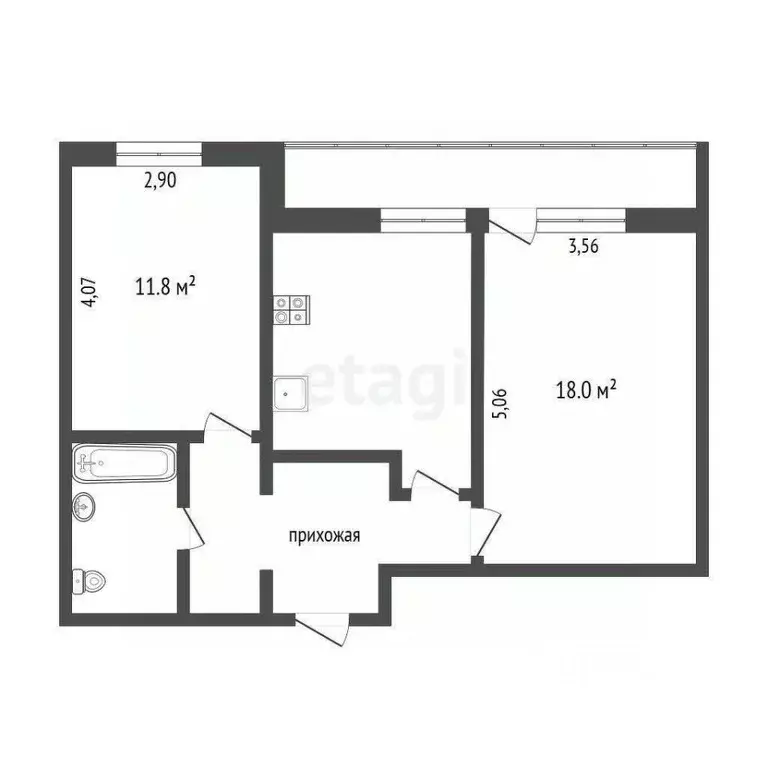 2-к кв. Вологодская область, Вологда Планерная ул., 18 (49.4 м) - Фото 1