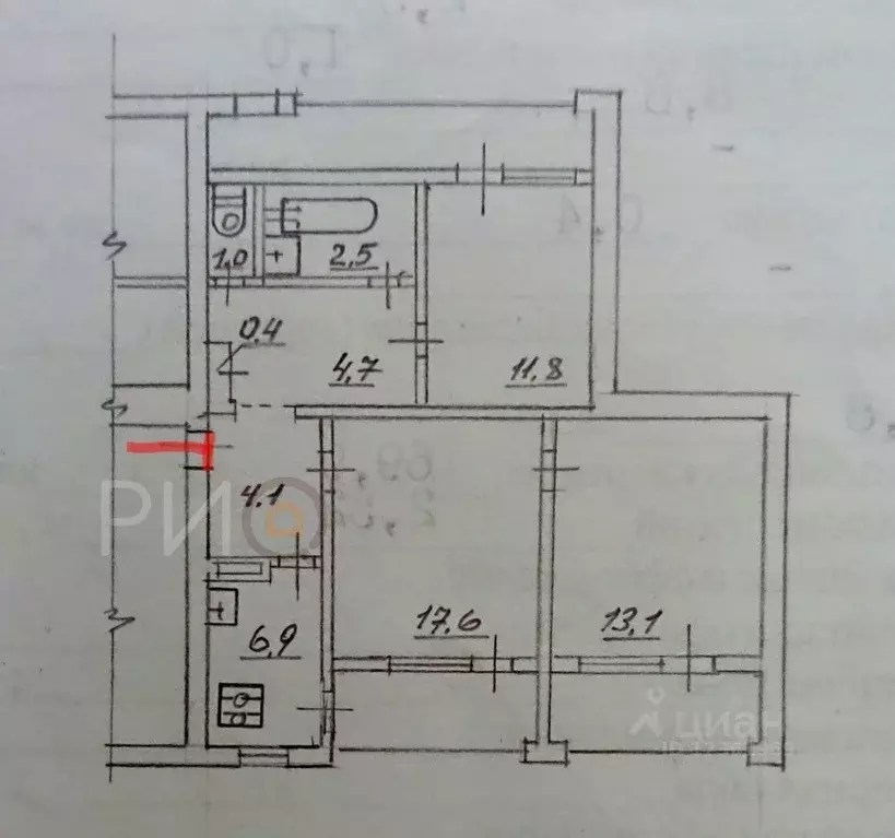 3-к кв. Севастополь ул. Генерала Мельника, 1 (69.9 м) - Фото 1