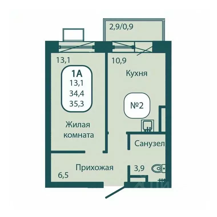 1-к кв. Московская область, Солнечногорск городской округ, Андреевка ... - Фото 1