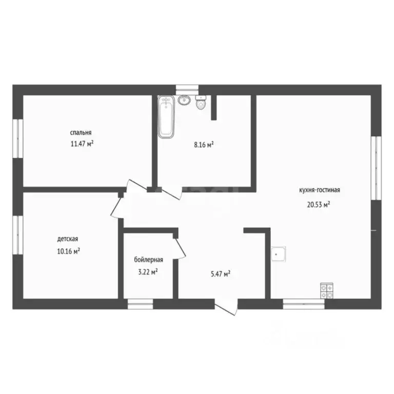 Коттедж в Тюменская область, Нижнетавдинский район, Сундукуль СНТ  (65 ... - Фото 2