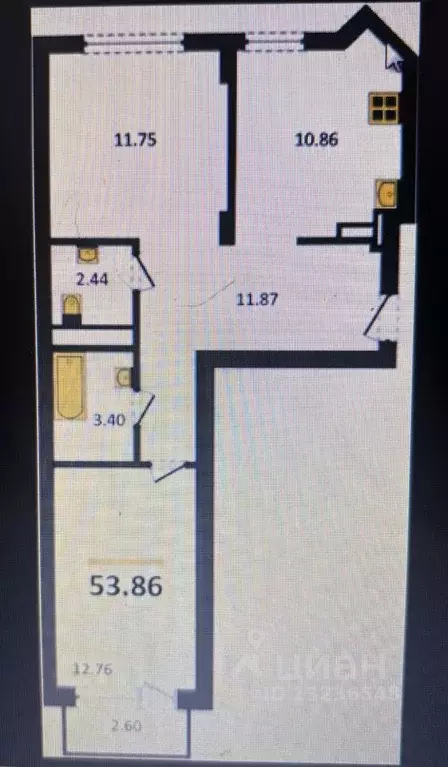 2-к кв. Челябинская область, Челябинский городской округ, пос. ... - Фото 1