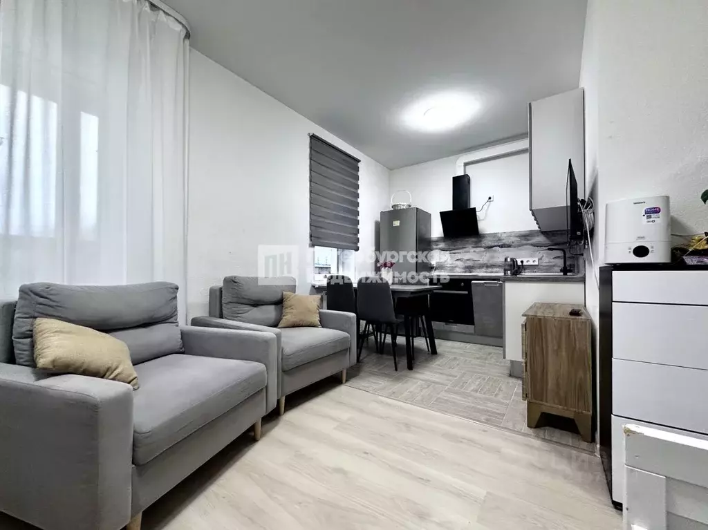 Студия Ленинградская область, Всеволожский район, пос. Бугры ул. ... - Фото 1