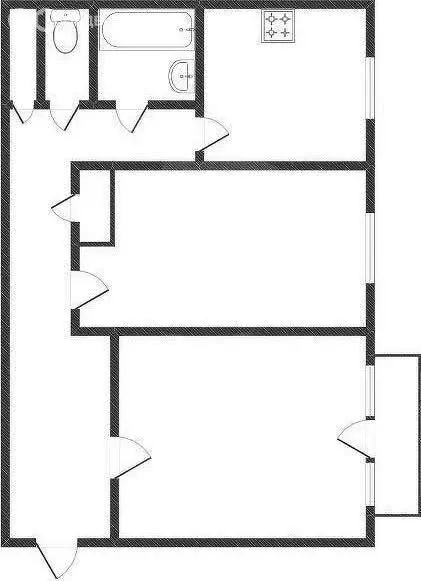 2-комнатная квартира: Нижний Тагил, улица Аганичева, 8 (44 м) - Фото 0