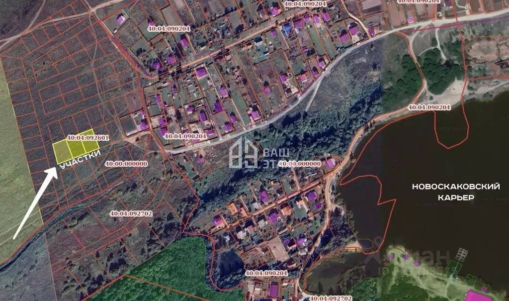 Участок в Калужская область, Дзержинский муниципальный округ, Дворцы ... - Фото 1