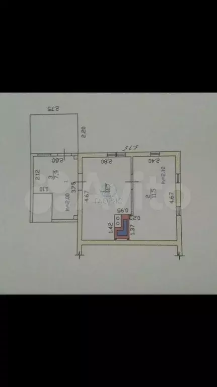 1-к. квартира, 31 м, 1/2 эт. - Фото 0