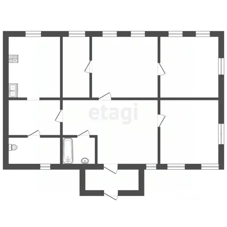 Дом в Нижегородская область, Навашино Лесная ул., 1 (90 м) - Фото 1
