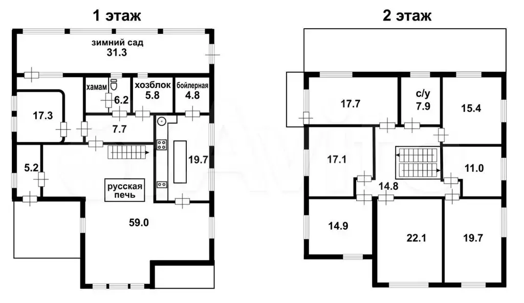 Коттедж 338,3 м на участке 8,4 сот. - Фото 0