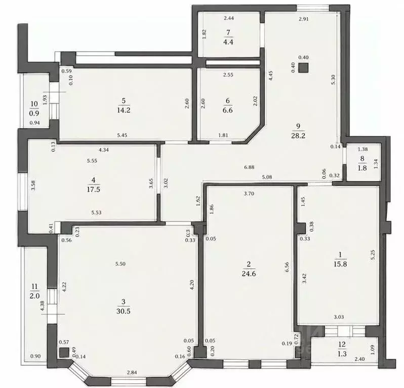 4-к кв. Татарстан, Казань ул. Дзержинского, 5 (147.8 м) - Фото 2