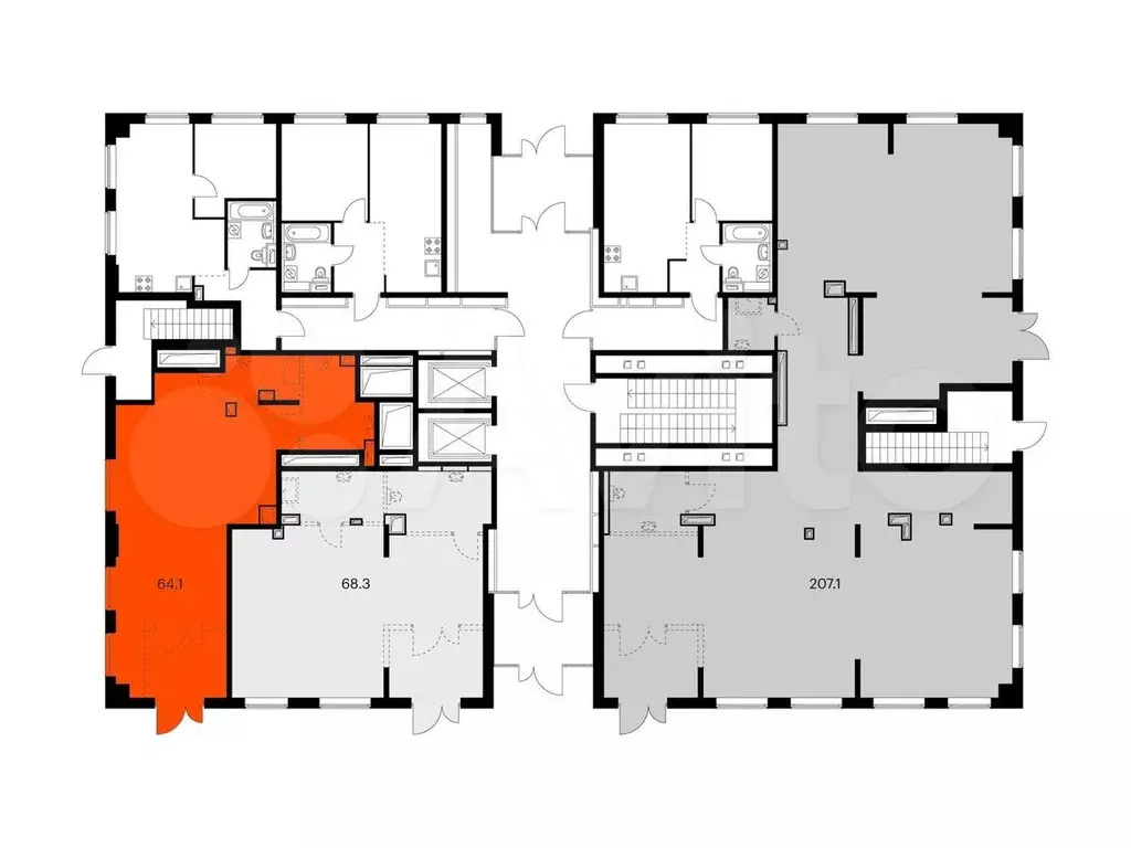 Продам помещение свободного назначения, 64.1 м - Фото 1