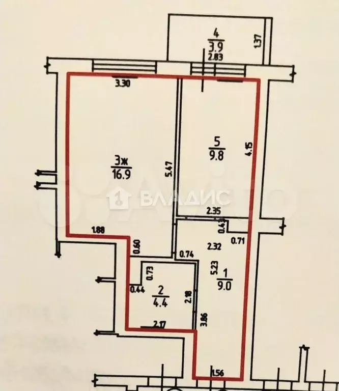 1-к. квартира, 40,1 м, 11/17 эт. - Фото 0