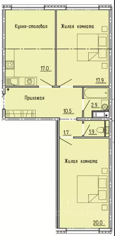 2-к кв. Пензенская область, Пенза ул. Яшиной, 4 (71.9 м) - Фото 0