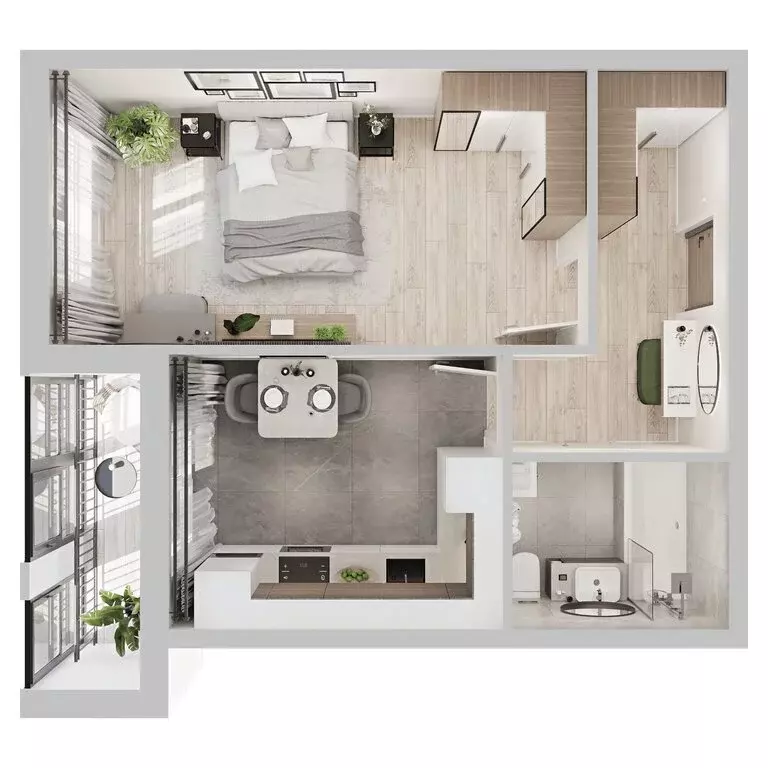 1-комнатная квартира: Кострома, микрорайон Новый город (40.5 м) - Фото 2